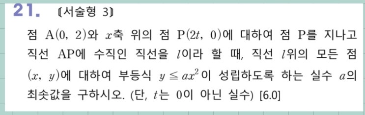  (고1수학)제물포고2021킬러B-직선의방정식