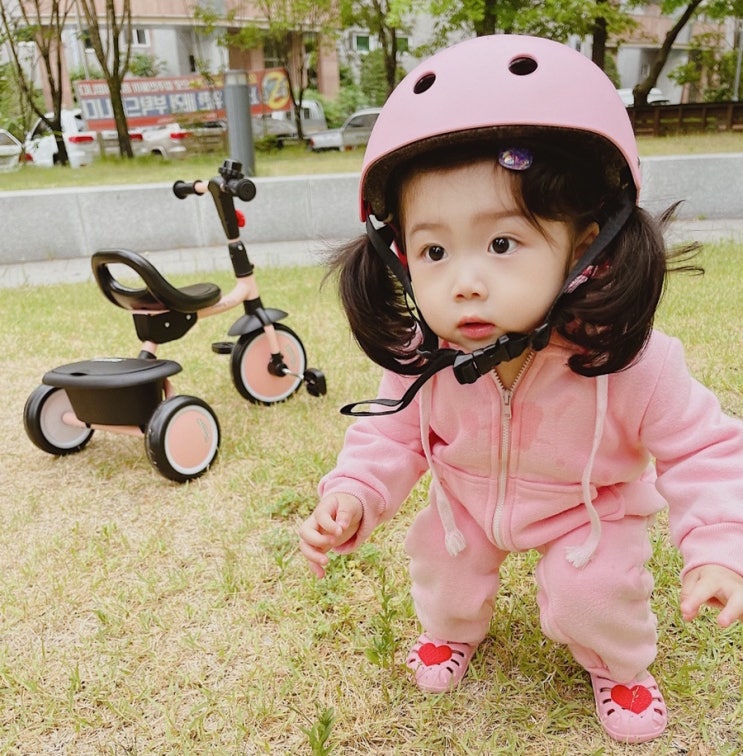  우리 아이 첫번째 세발자전거는조커 폴딩 미니 세발자전거 ️