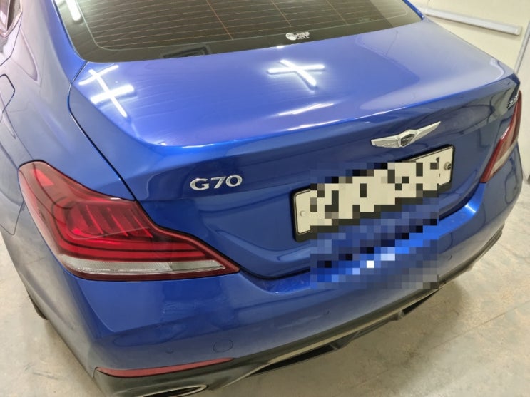  제네시스 g70 현대차 문짝 판금도색 수리 견적내기
