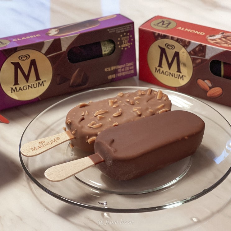  초콜릿과 벨벳 바닐라 아이스크림 조합 너무 달콤한 것, MAGNUM 매그넘