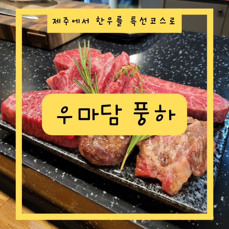  [제주 노형동]우마담풍하 한우특선코스(한우오마카세) 자리팁, 솔직후기