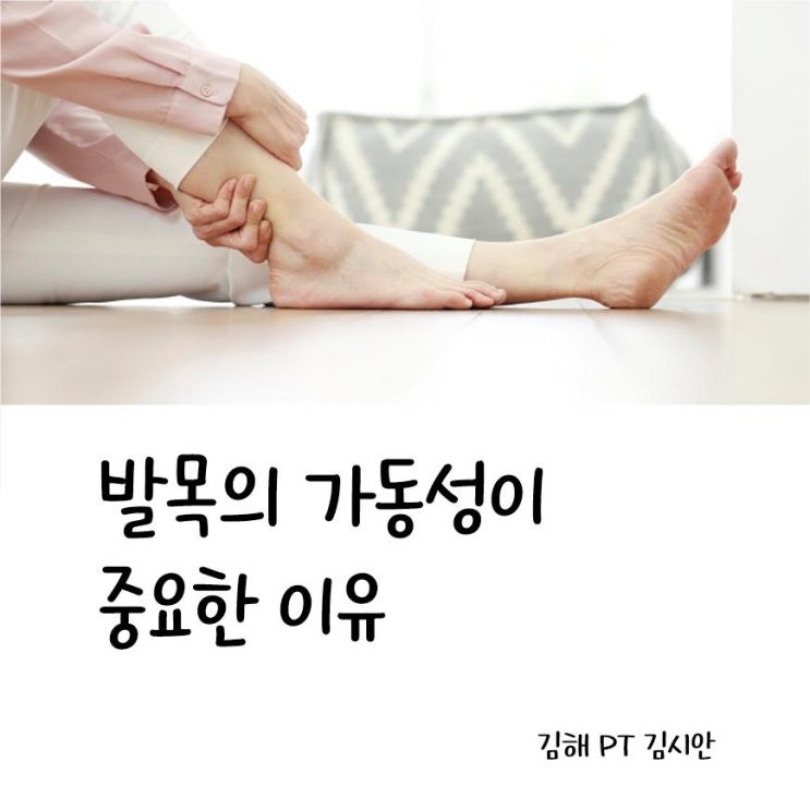 발목의 가동성이 중요한 이유 김해 PT