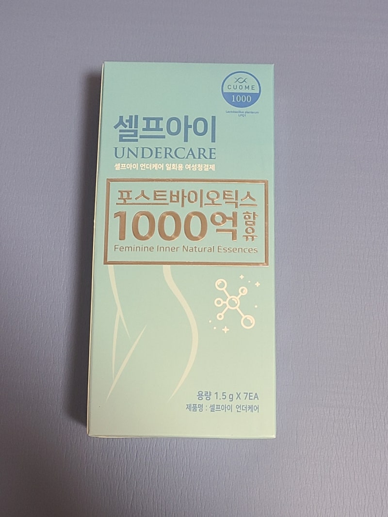 여성청결제 유산균1000억 보장 이후파마 셀프아이 언더케어 3