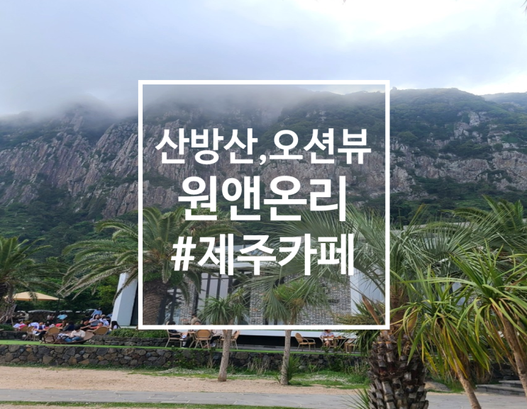  산방산과 오션뷰가 동시에 있는 제주 서귀포 카페, 원앤온리