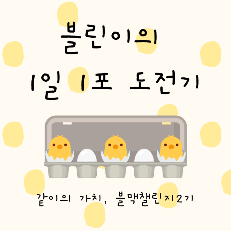  블로그 스터디 :: 같이의 가치로 만들어낸 1일 1포의 힘 (feat. 블맥챌린지 2기)