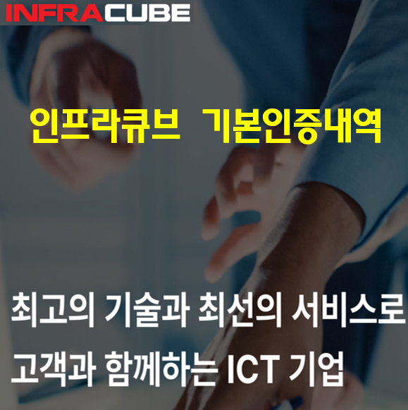  인프라큐브 기본인증내역