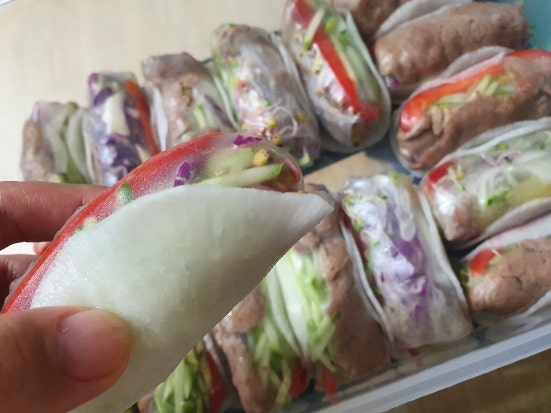  간단꿀팁 ) 월남쌈 미리 싸둘때 보관 TIP