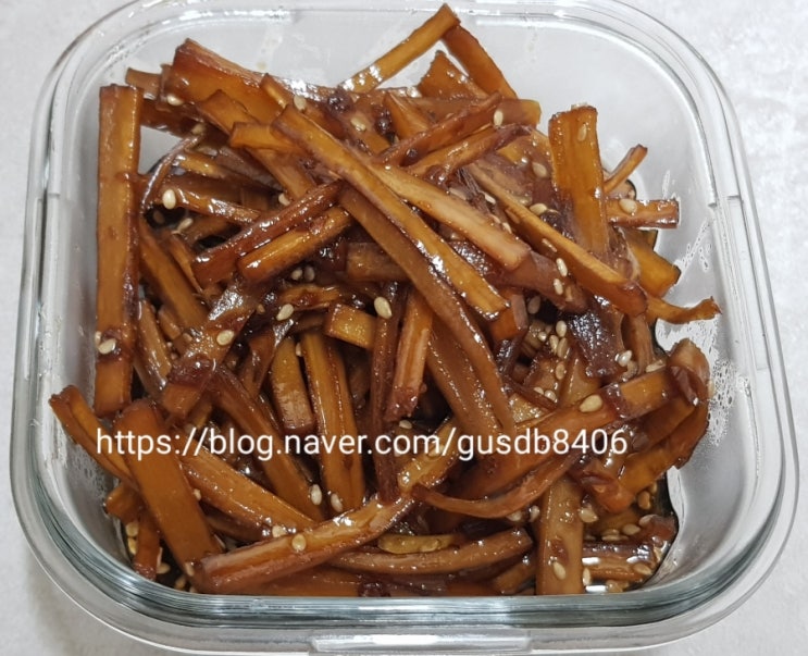 우엉채조림 우엉조림 우엉조림 맛있게 만드는 법~ 우엉채조림 우엉조림 우엉조림 맛있게 만드는 법~
