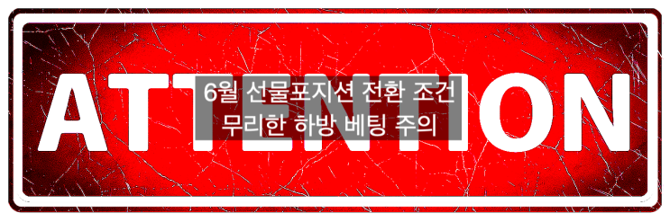  미국6월만기, 가격 하락에 통곡해온 개미들, 가격 상승에 통곡할 수 있다