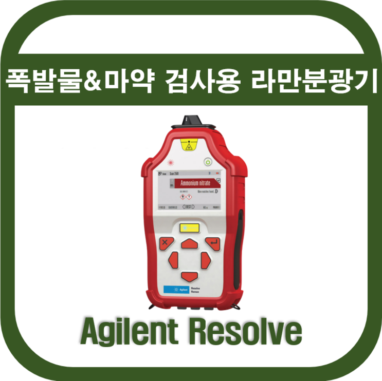  폭발물 마약 검사용 라만 분광기(Resolve)