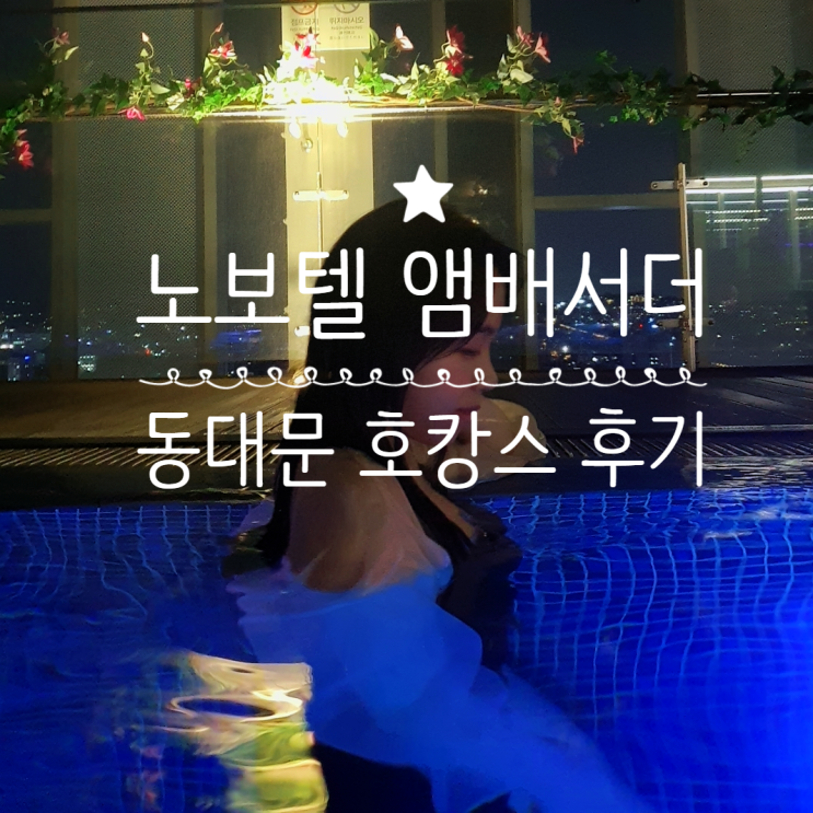  호캉스️ 앰배서더 노보텔 동대문 서울 호텔 추천,  조식/석식/루프탑 수영장 후기 - 공간이야기