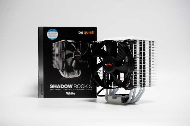  화이트 컨셉 공랭 쿨러, be quiet SHADOW ROCK 3 WHITE 서린