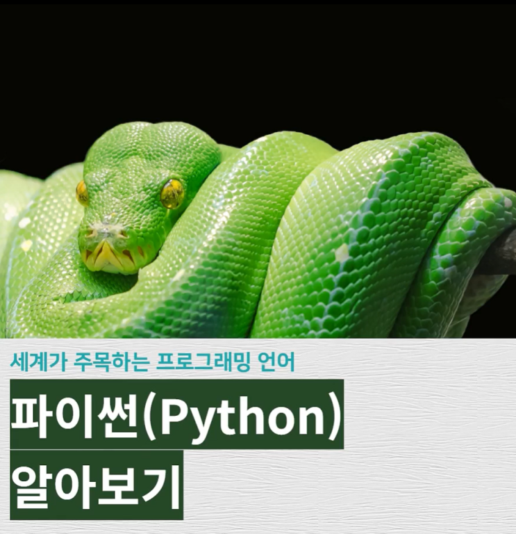  계양컴퓨터학원 세계가 주목하는 프로그래밍 언어 파이썬