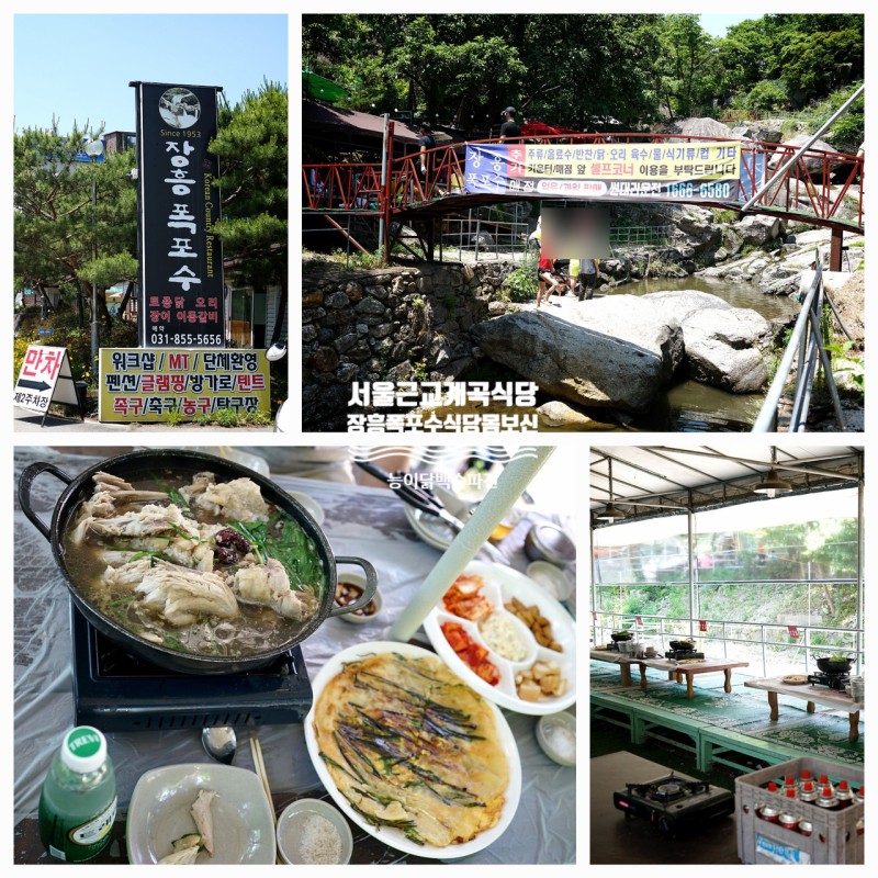 서울근교 계곡식당 장흥폭포수식당 능이닭백숙 : 네이버 블로그