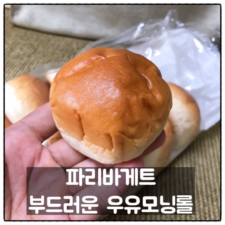  파리바게트 모닝빵 부드러운 우유모닝롤 리뷰