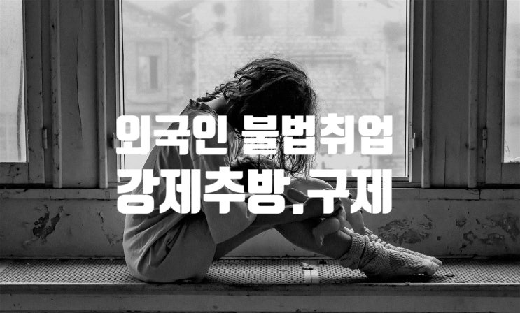 외국인등록 후 취업제한 비자 불법취업_강제추방_구제_합법화 체류