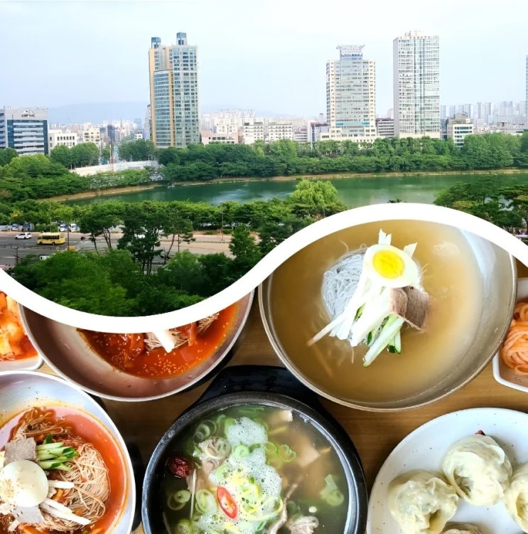 [잠실 냉면] 롯데월드몰 뷰맛집 '서래냉면' 석촌호수뷰에 함흥냉면,갈비탕 굿!