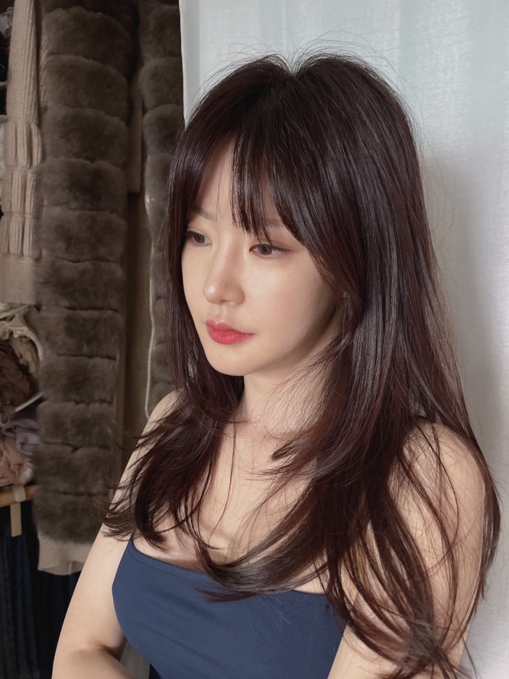 대구 동성로 미용실 헤어살롱라포 by태상 : 쿨톤피부에 찰떡인 핑크브라운 염색 후기
