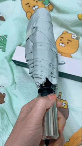 화사한 민트 컬러! 크로커다일 3단 하이엔드 고정 전자동 우산