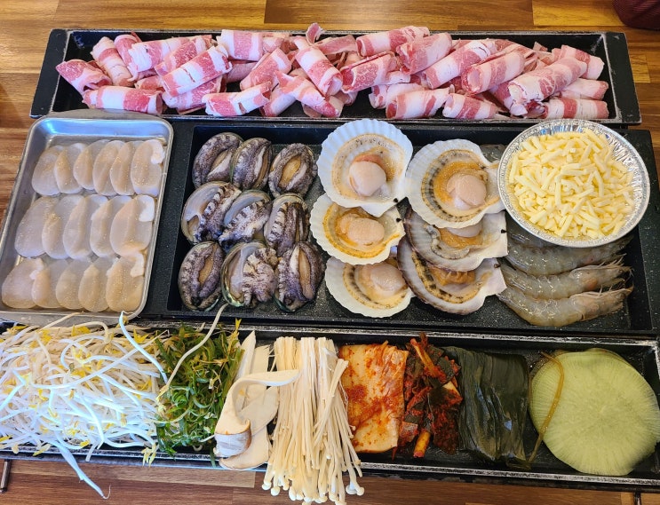  [대천여행] 2.대천해수욕장 맛집 해물상회에서 대기 없이 해물 삼합 먹고 온 후기