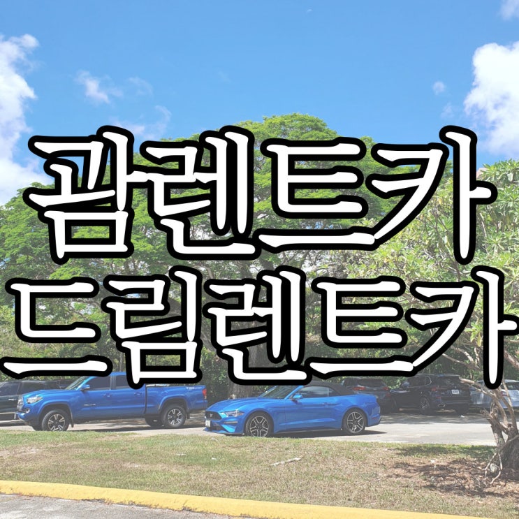  괌 드림렌트카에서 머스탱, 투싼 대여한 내돈내산 후기