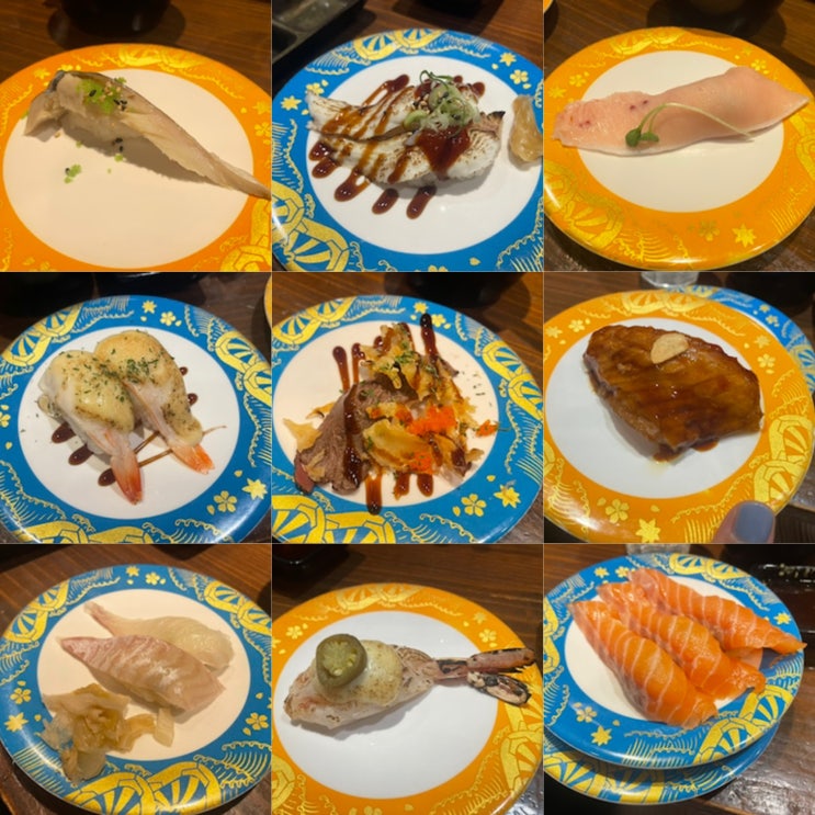  구월 아시아드 맛집 , 구월 아시아드 초밥 : 사쿠라스시 , 회전초밥 한접시 1700원