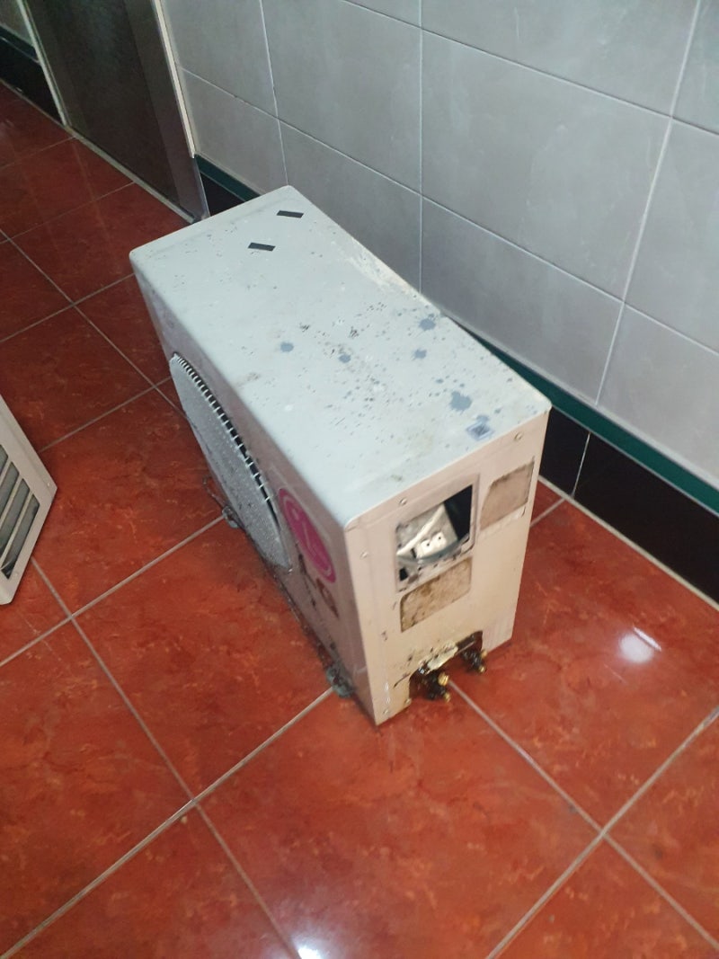 학장동에어컨설치[모라동 에어컨실외기교체설치,실외기거치대설치]