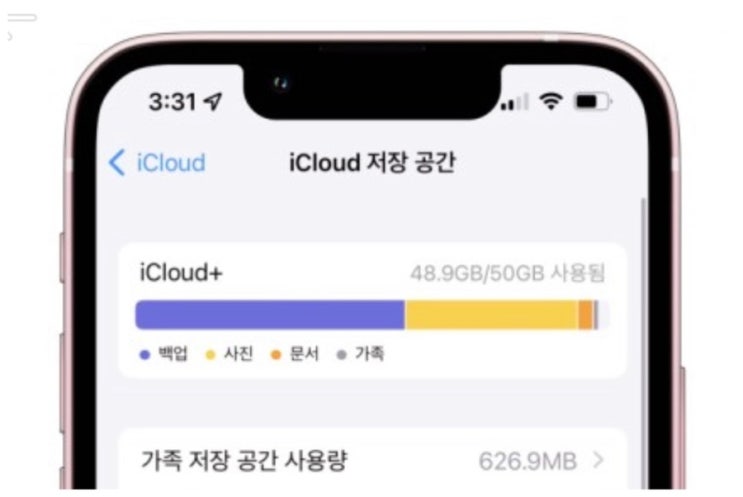  [qna] 아이폰 메모리 부족으로 아이클라우드 200기가 샀는데 용량이 크다고 안됩니다