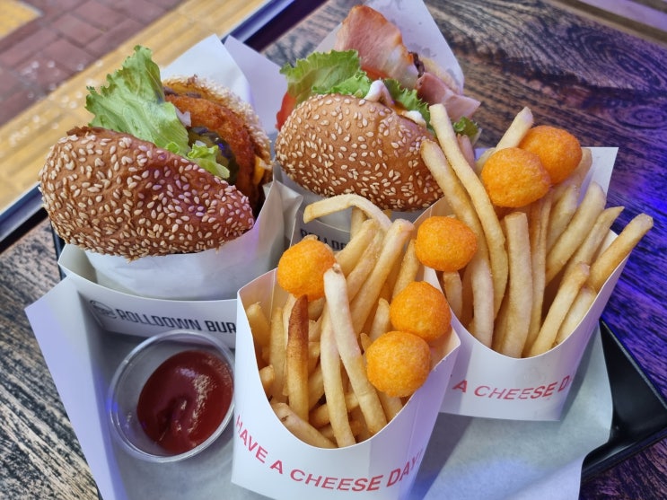  대구 남산동 맛집] 청라언덕역 반월당 힙한 수제버거 맛집 '롤다운버거 남산점'