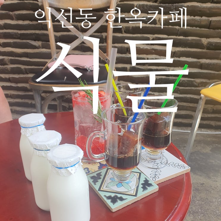  익선동카페 [식물] 사진찍기 좋은 한옥카페