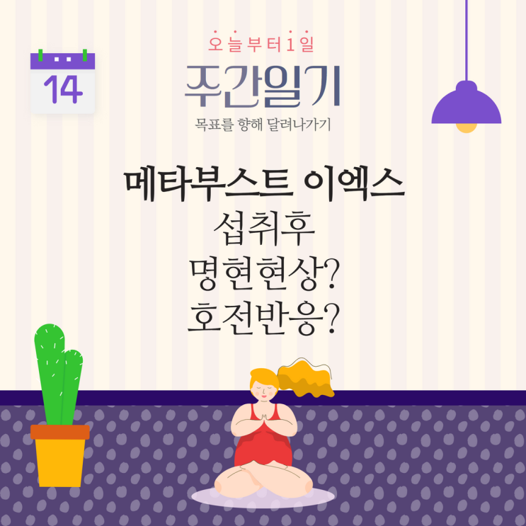 메타부스트 이엑스 섭취후 명현현상? 호전반응? 메타부스트 이엑스 섭취후 명현현상? 호전반응?
