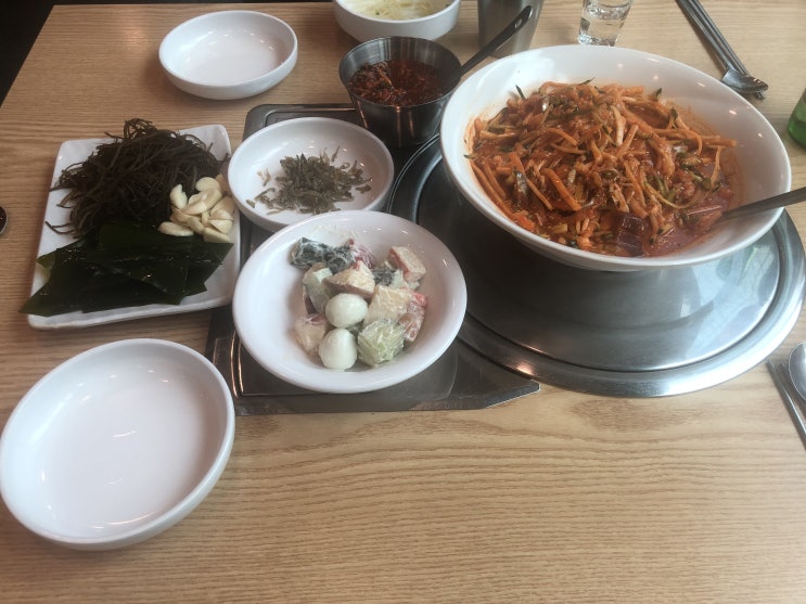  영덕회식당 종로점에서 물회(테라로사커피)
