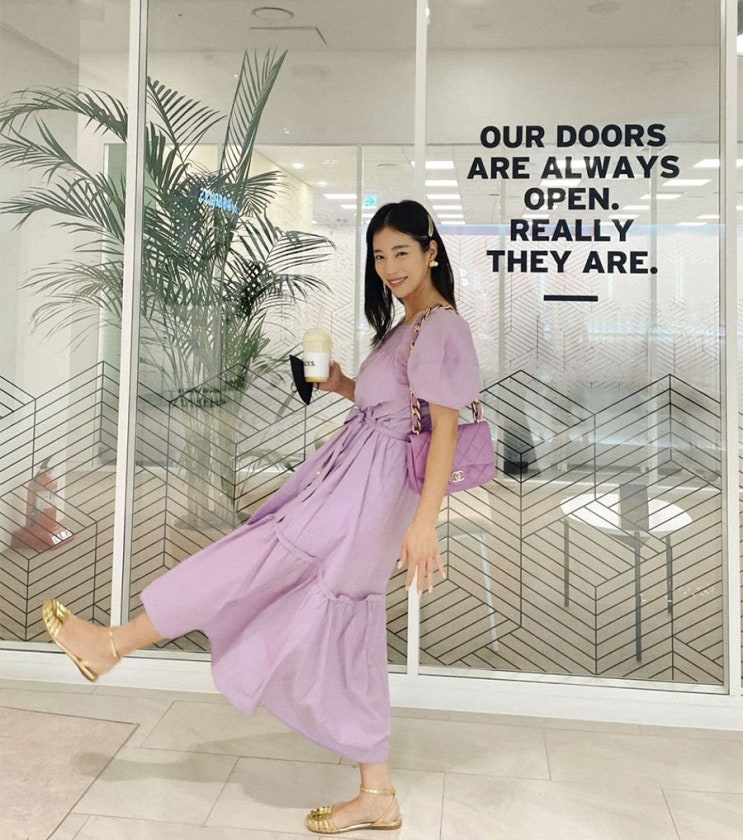  여자 여름 코디 휴양지 기은세 원피스 사복 패션 인스타그램 옷