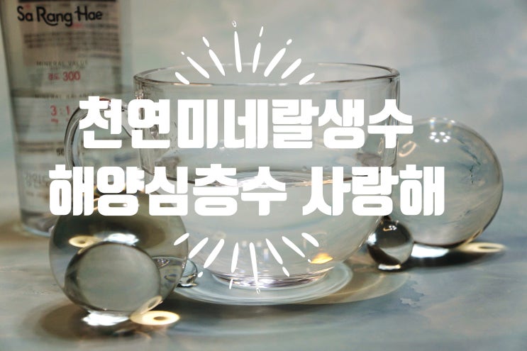  생수정기배송 해양심층수 사랑해물 - 경도300 천연 미네랄 생수