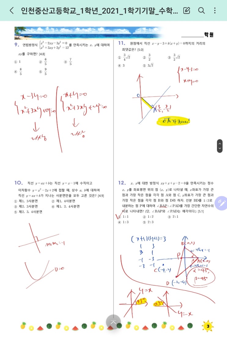  (고1-1학기기말)중산고2021-Output Image 해설