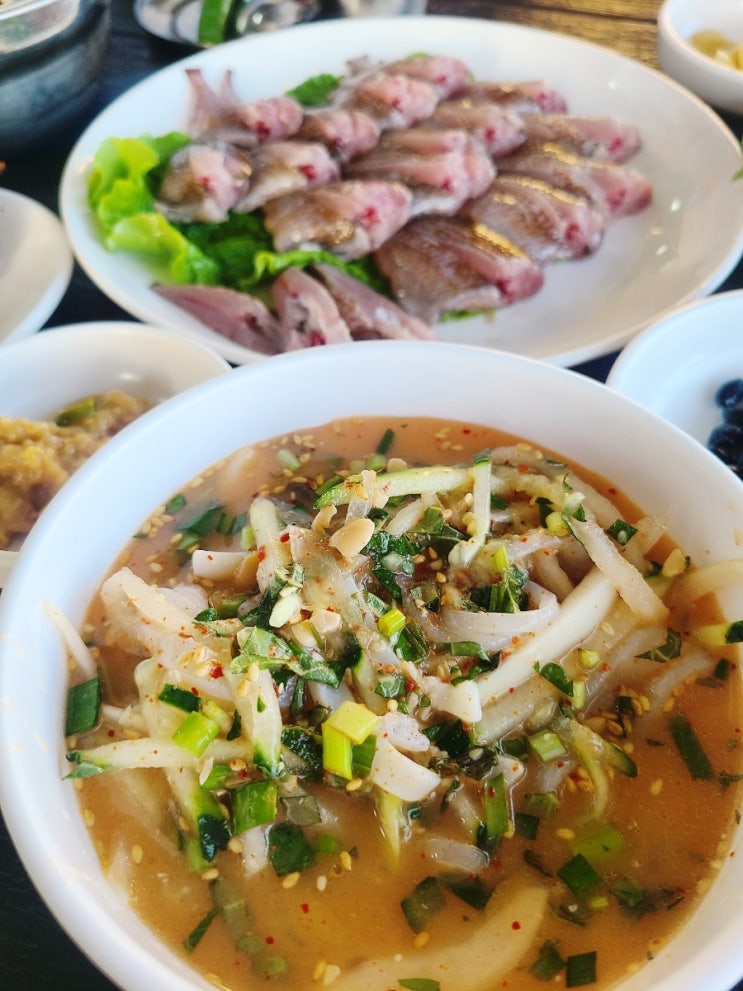  제주 서귀포 물회맛집 보목해녀의집 자리물회 바다뷰