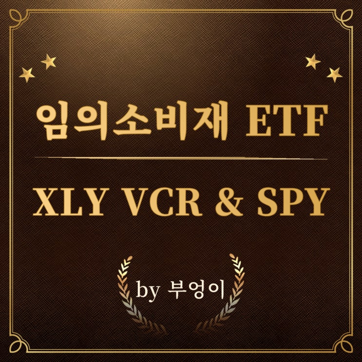 미국 임의소비재 ETF - XLY, VCR (feat. SPY)