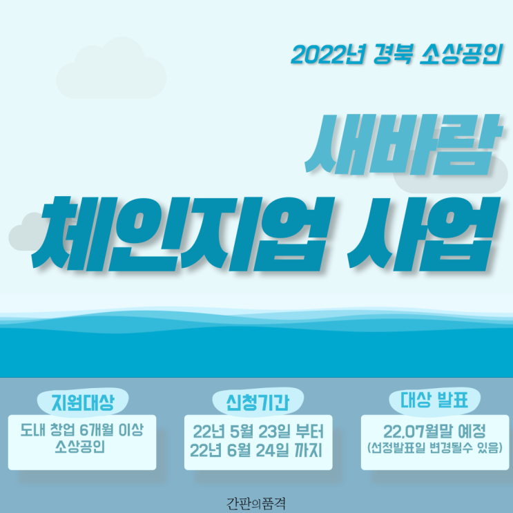 [소상공인 지원사업]2022년 경북 소상공인 새바람 체인지업 사업(~6/24)