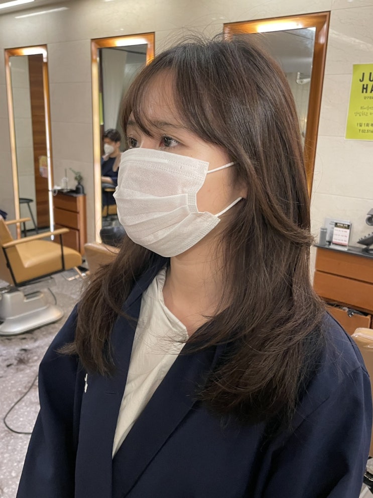  준오헤어 압구정로데오 2호점, 태호디자이너 레이어드컷 후기, 차분한 레이어드컷 맛집