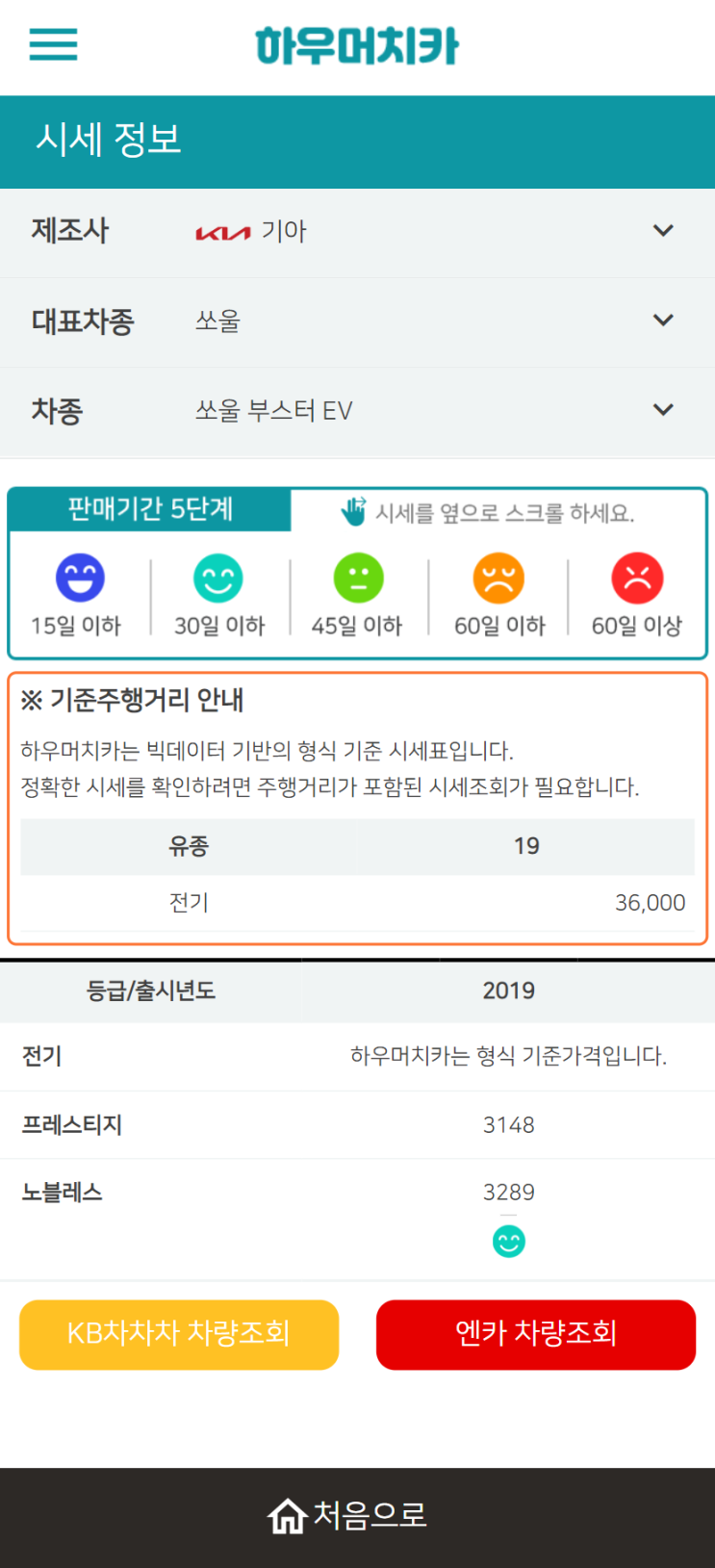 하우머치카 2022년 6월 쏘울 부스터 EV 중고차시세.가격표 하우머치카 2022년 6월 쏘울 부스터 EV 중고차시세.가격표