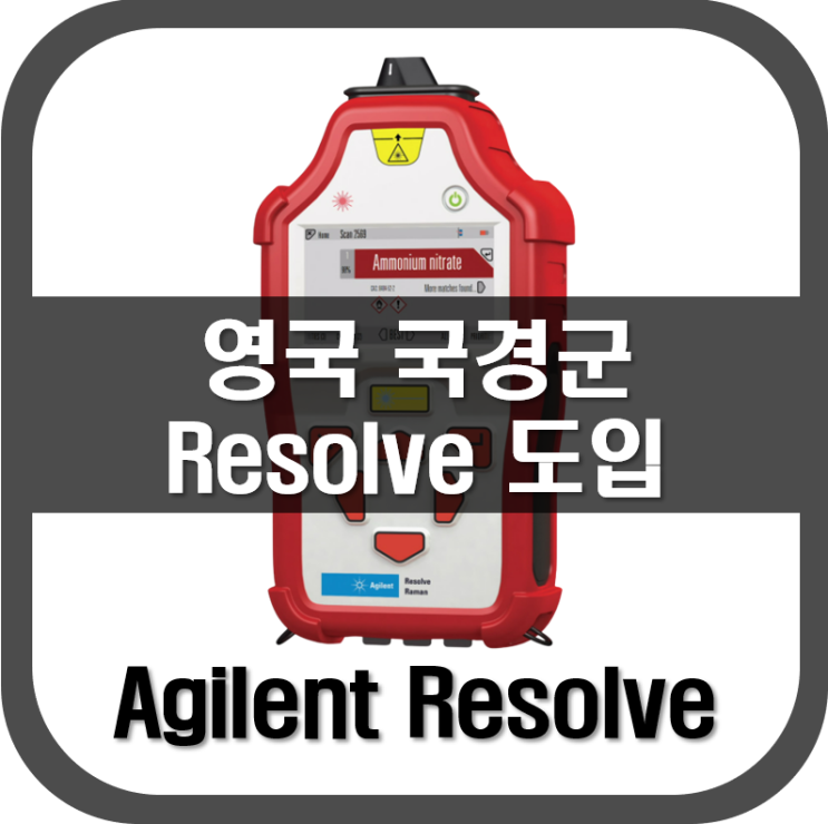  [ 라만분광기 ] 영국 국경군, 유해물질탐지를 위해 Resolve 도입