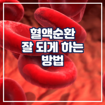  혈액순환 잘 되게 하는 방법은 무엇인가요?