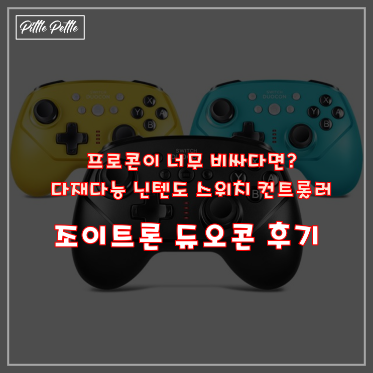  [프로콘이 너무 비싸다면?] 다재다능한 닌텐도 스위치 컨트롤러 조이트론 듀오콘 가성비 게이밍 패드 후기 (자이로센서에 웨이크업 기능까지!)