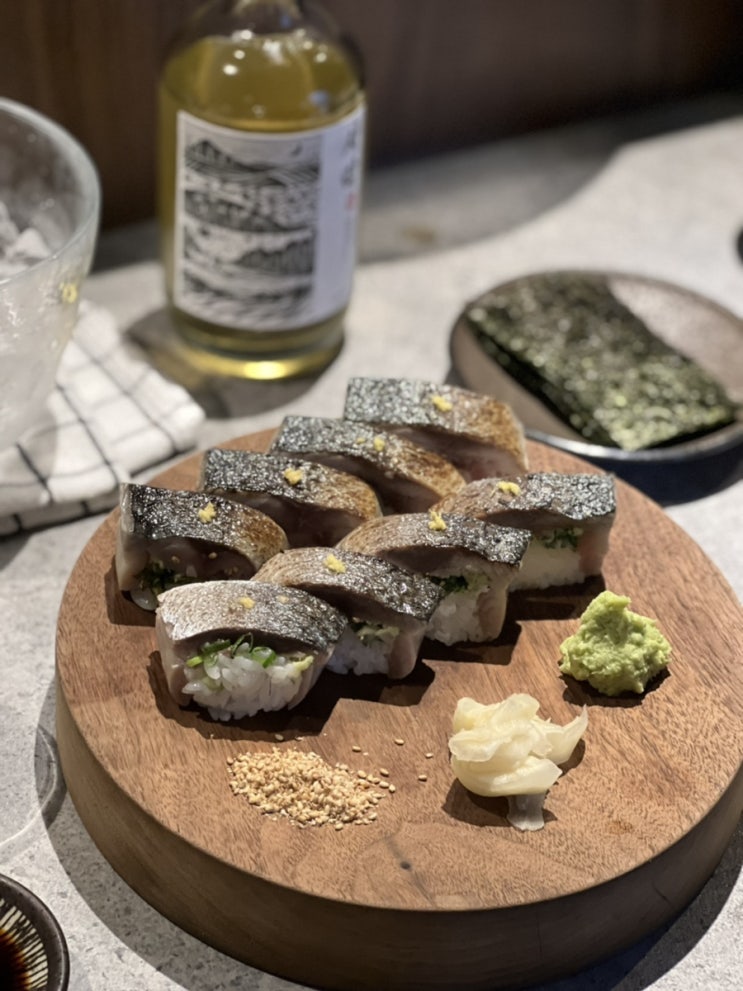  상봉역 술집, 상봉 이자카야, 상봉 와인바 <일비> 우니사시미, 고등어 봉초밥, 나스텐 가쿠, 아란치니