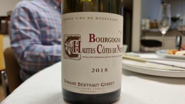 Domaine Berthaut-Gerbet Bourgogne Hautes Cotes de Nuits, 2018