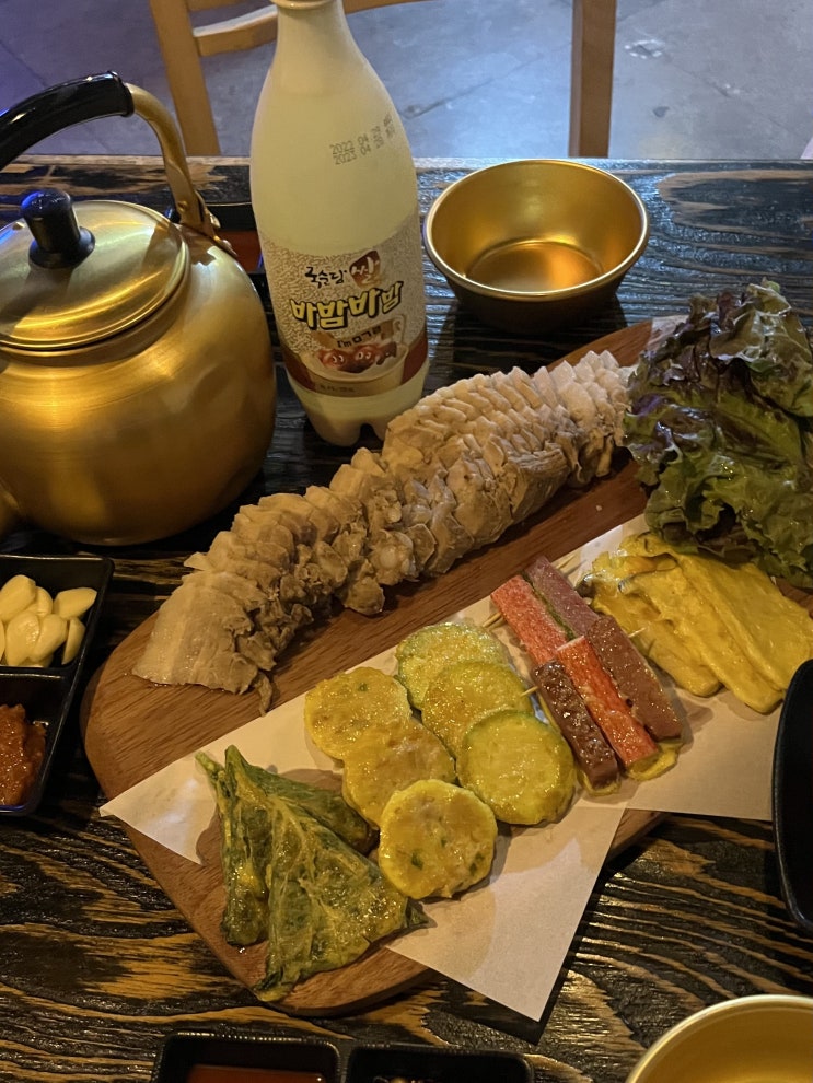 대구 동인동 중구청 술집 ‘명불허전’ 수육 모듬전에 막걸리