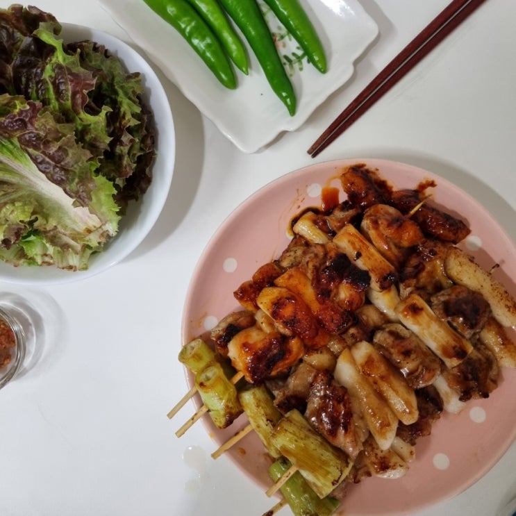  캠핑 닭꼬치로 딱 좋은 삼시먹끼 수제 달밤 닭꼬치