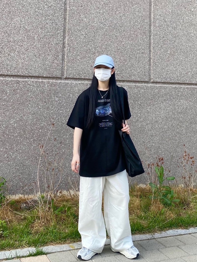 아더에러 반팔 추천 사이즈 팁, 아더에러 스페이스 2.0 성수 티셔츠 블랙, 오버핏 반팔