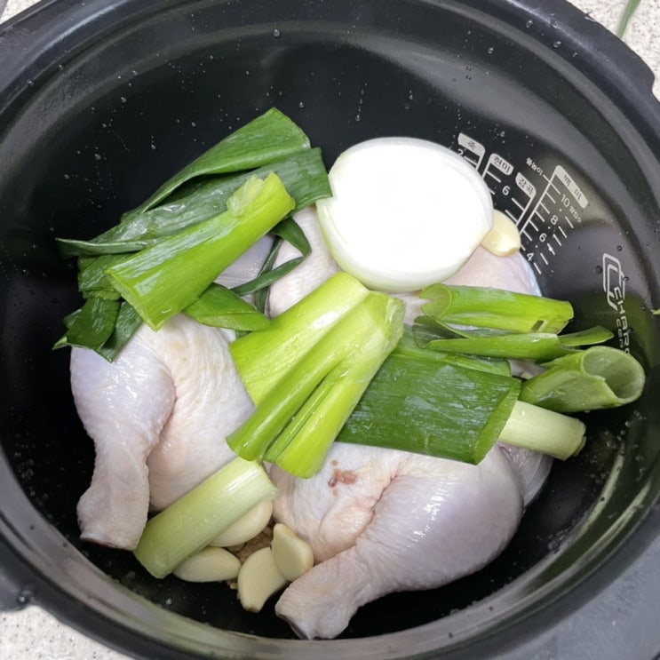  삼계탕 밀키트 :: 올품 누룽지백숙 쿠첸 전기밥솥으로 간편 조리 진짜 맛있어요!