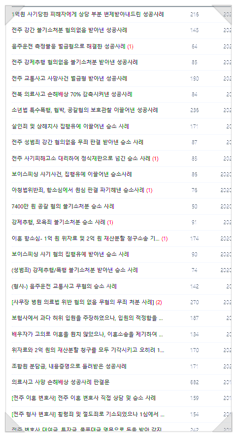 전주로펌? 함부로 선임하지 마세요.